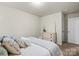 Bright bedroom with clean lines, light colors and comfortable furniture at 1354 Galloway Rd, Charlotte, NC 28262