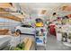 Spacious garage with ample storage and parking for vehicles at 13924 Island Dr, Huntersville, NC 28078