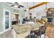 Open kitchen with granite countertops, and bar stool seating at 13924 Island Dr, Huntersville, NC 28078