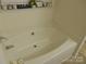 Soaking tub with deck and decorative shelf at 158 Margaret Turner Rd, Charlotte, NC 28216