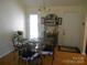Charming dining area with a glass table, decorative chairs, and a decorative rack at 158 Margaret Turner Rd, Charlotte, NC 28216
