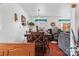 The dining area features a wood table and a view of the living room at 175 Neita Dr, Salisbury, NC 28147