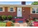 Close-up of a charming front porch of a brick home, showcasing the inviting entrance at 175 Neita Dr, Salisbury, NC 28147