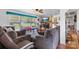 Inviting living room with hardwood floors, comfy seating, and a serene view of the outdoors at 175 Neita Dr, Salisbury, NC 28147