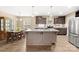 Open-concept kitchen with a large island, stainless steel appliances, and plenty of counter space at 1957 Beth Haven Church Rd, Denver, NC 28037