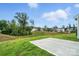 Expansive backyard with lush greenery and a concrete patio, perfect for outdoor activities and relaxation at 2017 Embassy Ct # 51, Charlotte, NC 28213