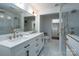 Bright bathroom boasting double sinks, and a glass shower at 2066 Marquesas Ave, Fort Mill, SC 29708