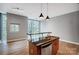 Modern kitchen with island, sink and view of large window at 2094 Euclid Ave, Charlotte, NC 28203