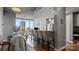 Contemporary open living and dining space with city views at 210 N Church St # 3507, Charlotte, NC 28202