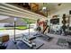 This home features a spacious garage converted into a home gym with workout equipment and ample space at 2808 Park Ridge Blvd, Rock Hill, SC 29732