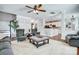 Spacious living room with fireplace, TV, neutral décor, and open concept design at 2808 Park Ridge Blvd, Rock Hill, SC 29732