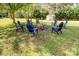 A cozy fire pit area creates a welcoming space for gatherings and enjoying outdoor evenings with Gathering and friends at 311 Cooks Lake Rd, Gastonia, NC 28056