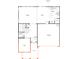 Detailed first-floor floor plan showing the kitchen, living spaces, garage, and outdoor patio at 3244 Maya Ln # 44, Midland, NC 28107
