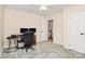 This bedroom is perfect for a home office, featuring neutral paint and carpet at 4086 Buckingham Dr, Fort Mill, SC 29707