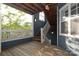 A spacious wood deck offers an open-air view from a 2nd story apartment at 501 Olmsted Park Pl # N, Charlotte, NC 28203