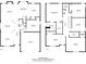 Detailed floor plan showcasing the layout of this home's bedrooms, bathrooms, living spaces, and garage at 5713 Falkirk Ln, Matthews, NC 28104