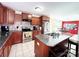 Modern kitchen with granite countertops, stainless steel appliances, and a kitchen island at 7928 Ponderosa Pine Ln, Charlotte, NC 28215