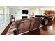 Open-concept living area with a fireplace, seamlessly connecting to the kitchen at 7928 Ponderosa Pine Ln, Charlotte, NC 28215