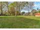 Expansive backyard with a lush green lawn, mature trees, and room for outdoor activities at 106 Courtland St, Chester, SC 29706