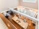 Birds-eye view of kitchen with large island and breakfast bar seating at 1151 Trull Hinson Rd, Wingate, NC 28174