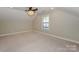 Spacious bedroom featuring a ceiling fan, recessed lighting and natural light from the window at 14917 Dewpoint Pl, Huntersville, NC 28078