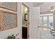 View of a half bathroom near the main living space at 1518 Sylvia Ct, Charlotte, NC 28205