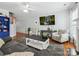 Comfortable living room with hardwood floors and a fireplace at 15643 Canmore St, Charlotte, NC 28277