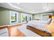 Relaxing main bedroom boasts windows with lake view and access to a ensuite at 210 Dexter Ave, Kannapolis, NC 28081