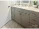 This bathroom features a sleek vanity with fantastic storage at 217 Windsor Dr, Shelby, NC 28150