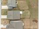 Stunning aerial view of homes, highlighting their roofs and the well-maintained landscaping at 224 Old Harbor Dr, Mount Gilead, NC 27306