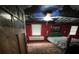 Unique bedroom with a painted ceiling, colorful accents, hardwood floors and natural light at 291 Love Valley Rd, Statesville, NC 28625