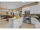 Open concept kitchen, dining and living room area is perfect for entertaining at 405 Downing Dr, Kings Mountain, NC 28086