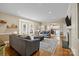 Open-concept living room provides a seamless flow between rooms and lots of natural light at 405 Downing Dr, Kings Mountain, NC 28086