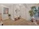 Inviting foyer featuring neutral walls, a bench with pillows, and a decorative plant at 4517 Sabin St, Rock Hill, SC 29732