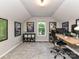 Cozy carpeted attic space with plenty of natural light and room to work at 5043 Hickory Lake Ln, Matthews, NC 28105
