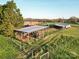 Picturesque aerial view of property with shed and farm land at 5373 Nc Hwy 16 N Hwy, Taylorsville, NC 28681