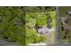 Aerial view of property with lush trees surrounding the house and ample outdoor space at 600 Community Ln, Lancaster, SC 29720