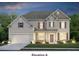 Traditional two-story home with a two-car garage and manicured lawn, creating a welcoming curb appeal at 7016 Stella Pl, Stanley, NC 28164