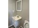 Functional bathroom with a sink, mirror, and toilet at 736 Lawndale Cir, Fort Lawn, SC 29714