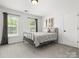 Cozy bedroom with two windows, carpet floors, and neutral decor at 7822 Noland Woods Dr, Charlotte, NC 28277