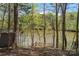 Relaxing lake view through a wooded area with a charming wooden dock, offering a tranquil escape at 902 Cornelius Rd, Mooresville, NC 28117