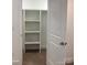Spacious closet featuring built-in shelving for organization and convenient storage at 109 Barrett Rd, Cherryville, NC 28021