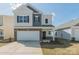 Charming two-story home featuring a two-car garage, brick accents and a well-maintained lawn at 1121 Red River Dr, Salisbury, NC 28144