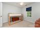 Functional bedroom with a bunk bed and a navy blue window shade offering natural light and a comfortable space at 114 Rolling Stone Ct, Mooresville, NC 28117