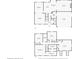 Detailed floor plan of the home showcasing the layout of rooms on both floors at 114 Rolling Stone Ct, Mooresville, NC 28117