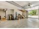 Spacious garage offering ample storage and workspace with an open door to the outdoors at 1395 Roundstone Rd, Sherrills Ford, NC 28673
