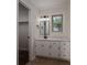 Bathroom with modern vanity, classic hardware and fixtures, and natural light at 1663 Smyre Farm Rd # 5, Newton, NC 28658