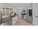 Bright kitchen with stainless steel appliances, plenty of counter space, and white cabinets at 181 Glynwater Dr, Mooresville, NC 28117
