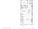 First floor layout featuring an office, bathroom, kitchen, living room, and entry at 2315 Dundeen St, Charlotte, NC 28216