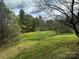 Spacious backyard featuring lush green grass, mature trees, and a serene, natural landscape at 3253 Centergrove Rd, Kannapolis, NC 28083